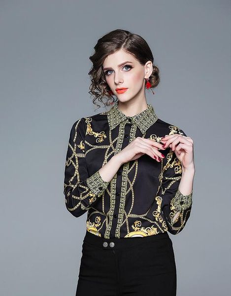 new vintage women profession printed shirt summer career blouses lapel neck long sleeve women shirt, White
new vintage women profession printed shirt summer career blouses lapel neck long sleeve women shirt, White