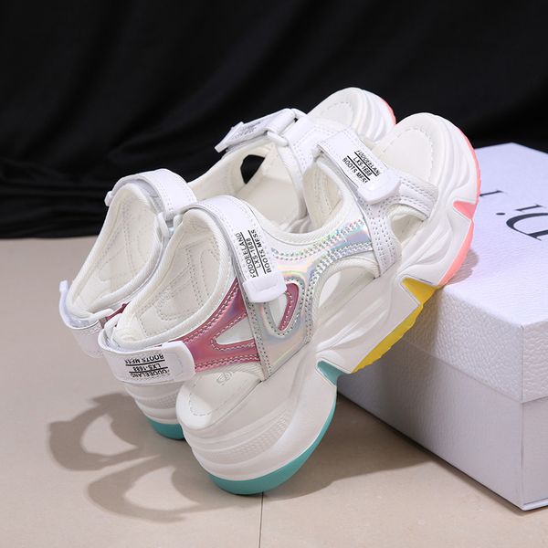 2020 New Platform Sandals Female Summer Thick Bottom Rainbow Sole Hook & Loop Shoe Wedge with Open Toe Plus Size 43 Sandals, Black
2020 New Platform Sandals Female Summer Thick Bottom Rainbow Sole Hook & Loop Shoe Wedge with Open Toe Plus Size 43 Sandals, Black