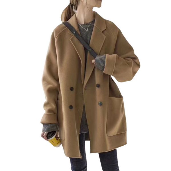 liva girl winter coats female elegant black overcoat korean style women long double-breasted coat
liva girl winter coats female elegant black overcoat korean style women long double-breasted coat