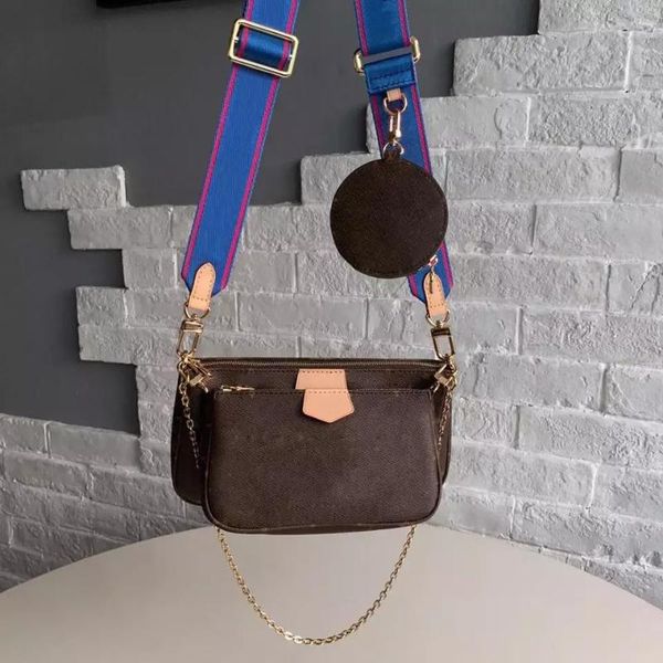 three-piece clutch women bags genuine leather cowhide fashion small purse ladies shoulder bags