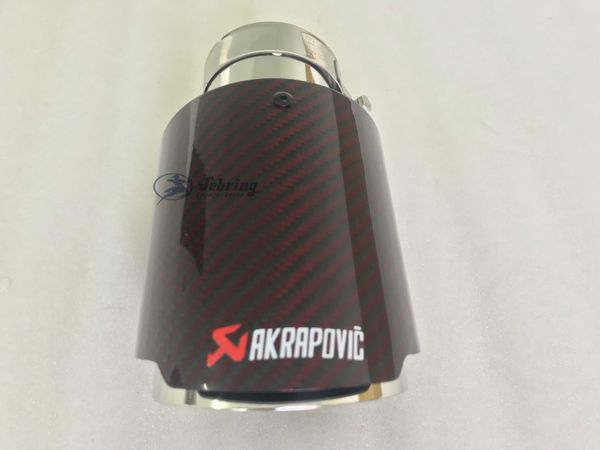 glossy red carbon fiber akrapovic stainless steel universal automobile exhaust pipe muffler pipe
glossy red carbon fiber akrapovic stainless steel universal automobile exhaust pipe muffler pipe