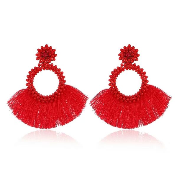 fashion- tassels dangle earrings round beads chandelier earrings women bohemia national jewelry nine colors black white red green gray, Silver
fashion- tassels dangle earrings round beads chandelier earrings women bohemia national jewelry nine colors black white red green gray, Silver