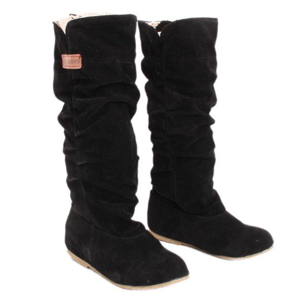 1pair autumn boots female round toe mid-calf sweet princess party boot stylish flat flock shoes snow boots, Black
1pair autumn boots female round toe mid-calf sweet princess party boot stylish flat flock shoes snow boots, Black