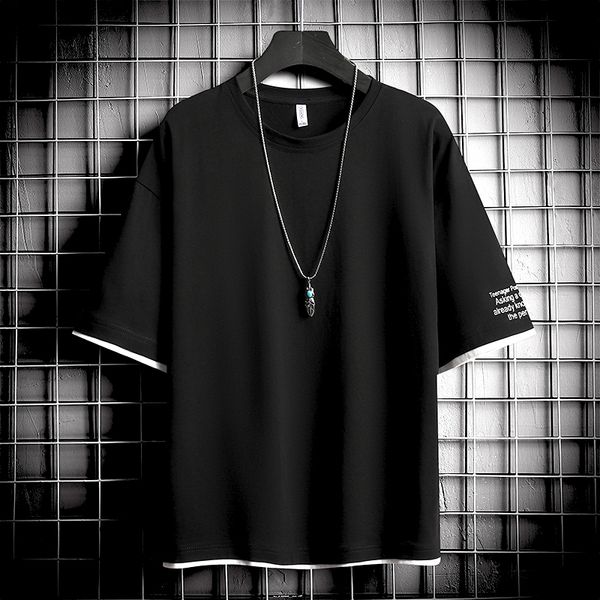 summer 2020 t-shirt for men casual, loose-fitting, solid-colored, short-sleeved t-shirt, hip-hop street shirt, t-shirt for men, White;black
summer 2020 t-shirt for men casual, loose-fitting, solid-colored, short-sleeved t-shirt, hip-hop street shirt, t-shirt for men, White;black