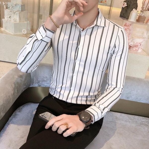 british style shirt men fashion 2020 men formal wear shirts long sleeve casual striped shirt dress blouse 3xl, White;black
british style shirt men fashion 2020 men formal wear shirts long sleeve casual striped shirt dress blouse 3xl, White;black