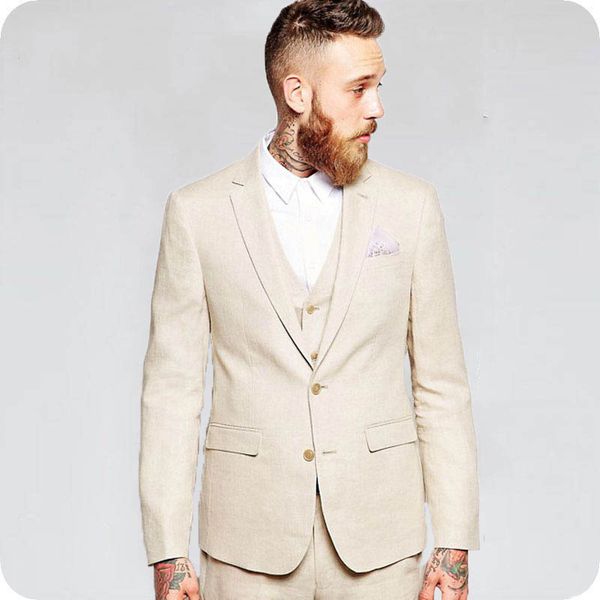 khaki linen men wedding suits latest coat pant designs groom tuxedos summer beach party groomsmen blazer jacket 3piece slim terno masculino, Black;gray
khaki linen men wedding suits latest coat pant designs groom tuxedos summer beach party groomsmen blazer jacket 3piece slim terno masculino, Black;gray