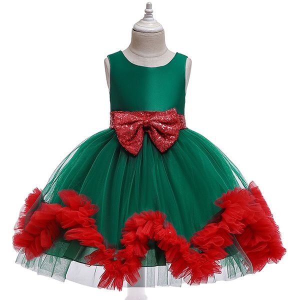 christmas party costume girl wedding tulle lace fluffy clothing kids elegant princess party formal dress children birthday dress, Red;yellow
christmas party costume girl wedding tulle lace fluffy clothing kids elegant princess party formal dress children birthday dress, Red;yellow
