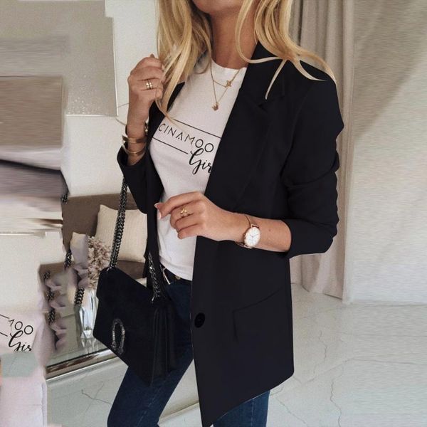 women's slim blazers notched jacket blazer coat elegant work office wear lady outwear autumn long sleeve blazer coat 2020 new, White;black
women's slim blazers notched jacket blazer coat elegant work office wear lady outwear autumn long sleeve blazer coat 2020 new, White;black