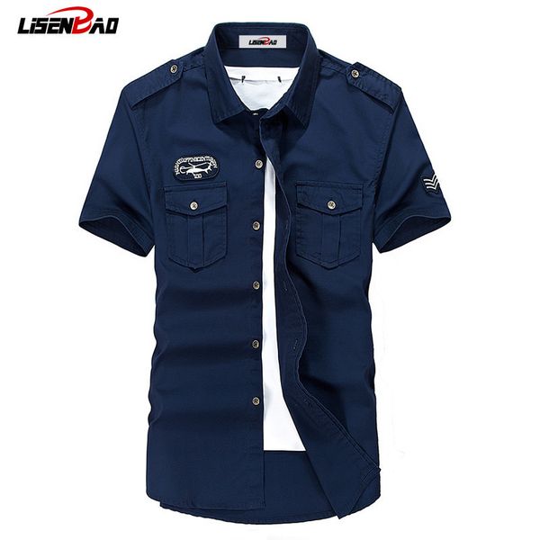 lisenbao plus size -6xl quality summer men's uniform style men casual short sleeved shirt leisure short sleeved shirt, White;black
lisenbao plus size -6xl quality summer men's uniform style men casual short sleeved shirt leisure short sleeved shirt, White;black