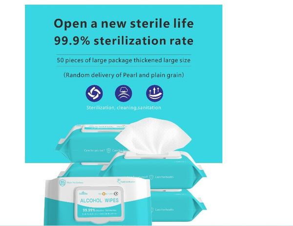 50pcs/box disinfection antiseptic pads alcohol swabs wet wipes skin cleaning care sterilization first aid cleaning tissue box
50pcs/box disinfection antiseptic pads alcohol swabs wet wipes skin cleaning care sterilization first aid cleaning tissue box