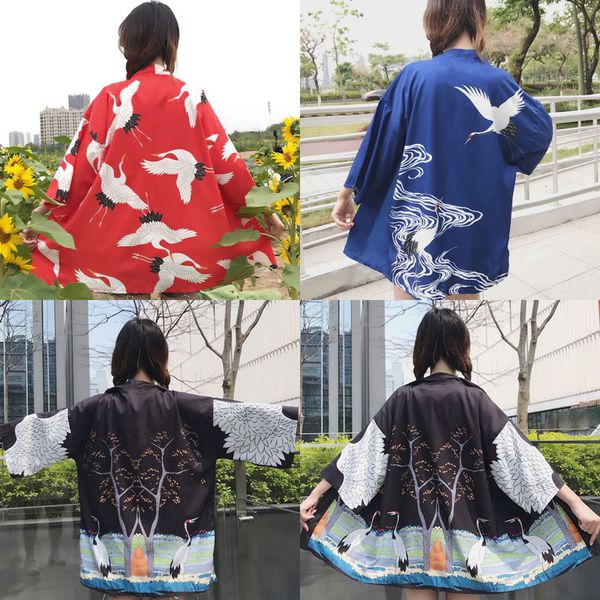 japanese style women kimono cardigan blouse 2019 fashion summer yukata traditional kimono haori clothing cosplay shirt, Red
japanese style women kimono cardigan blouse 2019 fashion summer yukata traditional kimono haori clothing cosplay shirt, Red