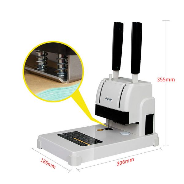deli 3888 financial voucher binding machine binder melt with riveting tube manual punching bookbinding melt riveted
deli 3888 financial voucher binding machine binder melt with riveting tube manual punching bookbinding melt riveted