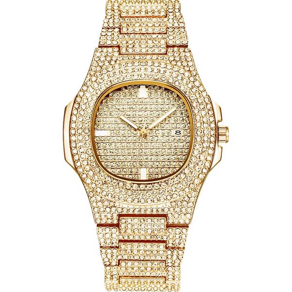 fashion men luxury date diamond watches stainless steel analog quartz wristwatch crystal rhinestone gold business watch, Slivery;brown
fashion men luxury date diamond watches stainless steel analog quartz wristwatch crystal rhinestone gold business watch, Slivery;brown