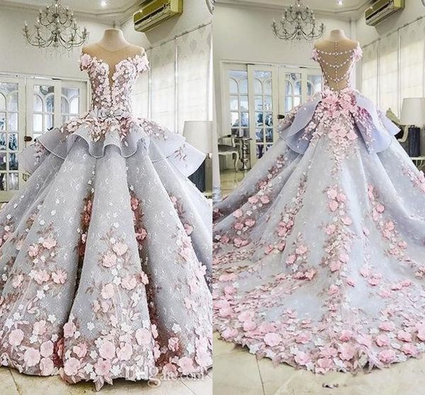 2020 luxury quinceanera ball gown dresses 3d floral lace applique cap sleeves sweet 16 floor length sheer back puffy party prom evening gown, Blue;red
2020 luxury quinceanera ball gown dresses 3d floral lace applique cap sleeves sweet 16 floor length sheer back puffy party prom evening gown, Blue;red