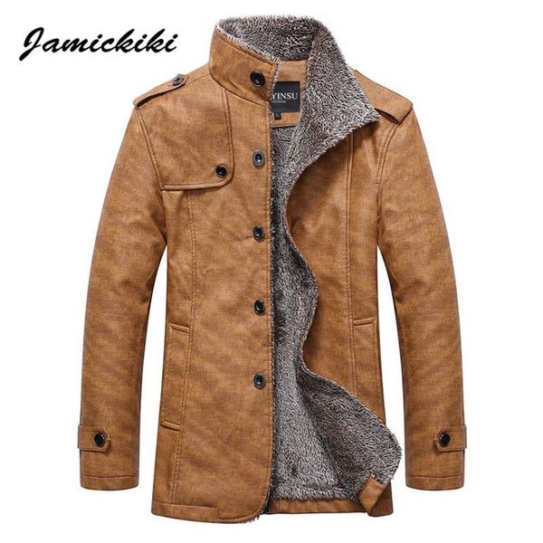 зимняя кожаная куртка мужская мода 2019 jamickiki повседневный искусственного меха отворотом черный и коричневый zipper шинель высокого каче, Black
зимняя кожаная куртка мужская мода 2019 jamickiki повседневный искусственного меха отворотом черный и коричневый zipper шинель высокого каче, Black