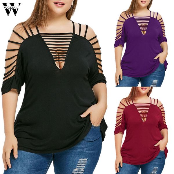 womail short sleeve t-shirt women fashion womens plus size hollow out o-neck cut out strappy t-shirt dropship mar1, White
womail short sleeve t-shirt women fashion womens plus size hollow out o-neck cut out strappy t-shirt dropship mar1, White