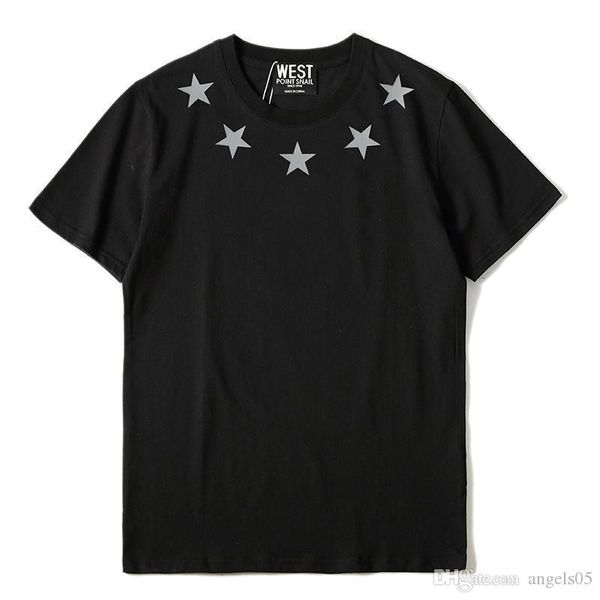 2020 summer brand new mens t-shirt short sleeves black white five pointed star t shirt mens designer t-shirt tee round neck fashion s-2xl, White;black
2020 summer brand new mens t-shirt short sleeves black white five pointed star t shirt mens designer t-shirt tee round neck fashion s-2xl, White;black