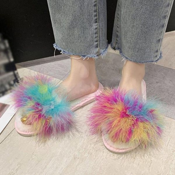 slippers women mixed color plush slides 2021 est real hair flip flops shoes indoor outdoor chanclas mujer#s, Black
slippers women mixed color plush slides 2021 est real hair flip flops shoes indoor outdoor chanclas mujer#s, Black