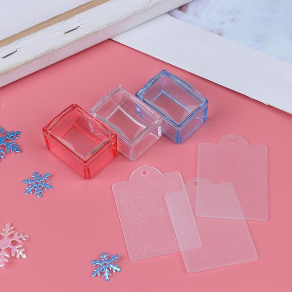 red blue clear rectangle jelly silicone nail stamper with scraper handle stamping tool manicure nail art stamper kit, White
red blue clear rectangle jelly silicone nail stamper with scraper handle stamping tool manicure nail art stamper kit, White