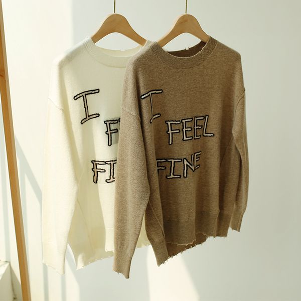 2019 fall autumn long sleeve round neck letters print pullover sweater women fashion sweaters o1011, White;black
2019 fall autumn long sleeve round neck letters print pullover sweater women fashion sweaters o1011, White;black