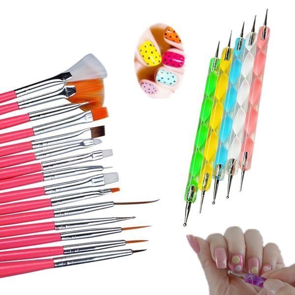 20 pcs nail art brushes design set kit nail brush nai art tool dotting painting drawing polish brush pen tools
20 pcs nail art brushes design set kit nail brush nai art tool dotting painting drawing polish brush pen tools
