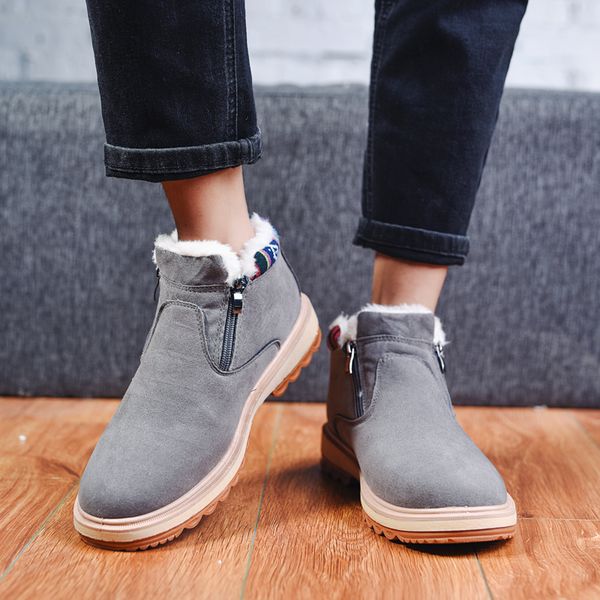 winter casual men's boots men's boots warm fashion trend ankle plus velvet cotton shoes casual comfortable shoes, Black
winter casual men's boots men's boots warm fashion trend ankle plus velvet cotton shoes casual comfortable shoes, Black