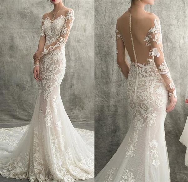 retro light champagne mermaid wedding dresses white lace applique wedding dress illusion bridal dress chapel train bridal gown backless
retro light champagne mermaid wedding dresses white lace applique wedding dress illusion bridal dress chapel train bridal gown backless