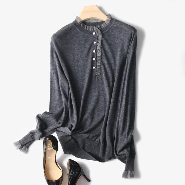 women's sweaters 2021 winter arrival office lady sweater base blouse women hmr19517dec3, White;black
women's sweaters 2021 winter arrival office lady sweater base blouse women hmr19517dec3, White;black