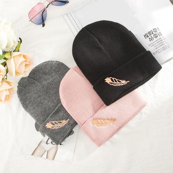 3 colors feather embroidery beanie winter women solid color skullies knitted hat warm cap hip hop hat casual caps 6c2916, Blue;gray
3 colors feather embroidery beanie winter women solid color skullies knitted hat warm cap hip hop hat casual caps 6c2916, Blue;gray