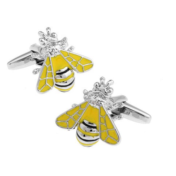 small bee cufflinks french shirts men's women's gifts daily accessories personality trendy high-quality yellow insect cuff links, Silver;golden
small bee cufflinks french shirts men's women's gifts daily accessories personality trendy high-quality yellow insect cuff links, Silver;golden