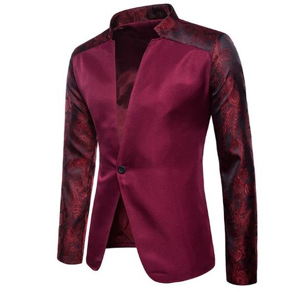 mens european american spring autumn blazers fashion patchwork long sleeve button male stand collar suit jacket, White;black
mens european american spring autumn blazers fashion patchwork long sleeve button male stand collar suit jacket, White;black