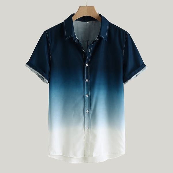 men's shirts camisa gradient loose male shirt blusa masculina casual short sleeve turn-down collar shirt men camisa masculina, White;black
men's shirts camisa gradient loose male shirt blusa masculina casual short sleeve turn-down collar shirt men camisa masculina, White;black