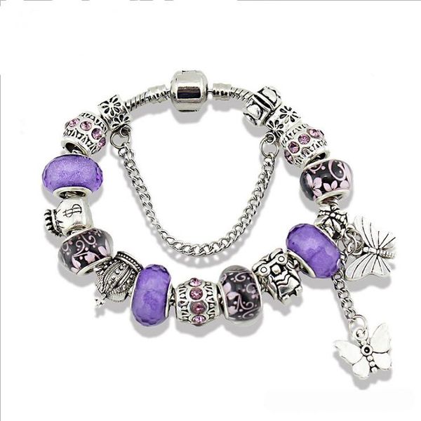 new brand fashion luxury fit pandora purple beads bracelet diy butterfly crystal bracelet blue red purple color women bracelet wholesale, Black
new brand fashion luxury fit pandora purple beads bracelet diy butterfly crystal bracelet blue red purple color women bracelet wholesale, Black
