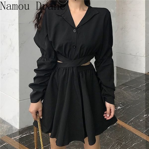 casual dresses 2021 hollow out dress women solid fashion single breasted long sleeve female slim waist mini vestidos, Black;gray
casual dresses 2021 hollow out dress women solid fashion single breasted long sleeve female slim waist mini vestidos, Black;gray