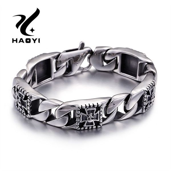 haoyi punk rock mens cross skeleton skull bracelet vintage 316l stainless steel man curb cuban chain bangles jewelry for men, Black
haoyi punk rock mens cross skeleton skull bracelet vintage 316l stainless steel man curb cuban chain bangles jewelry for men, Black