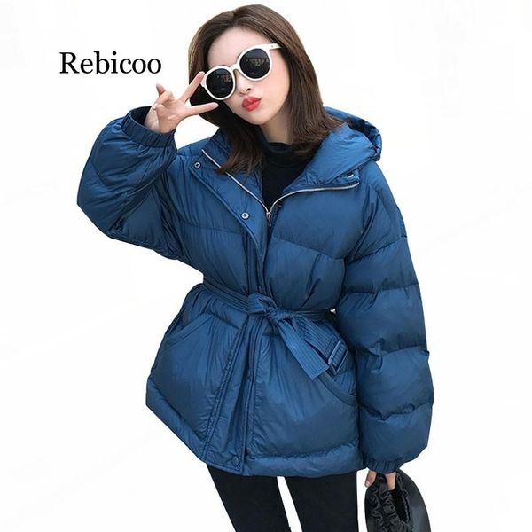 2019 oversize women parkas hooded zipper single breasted coat winter thick korean thick warm sashes jacket chaqueta mujer, Black
2019 oversize women parkas hooded zipper single breasted coat winter thick korean thick warm sashes jacket chaqueta mujer, Black