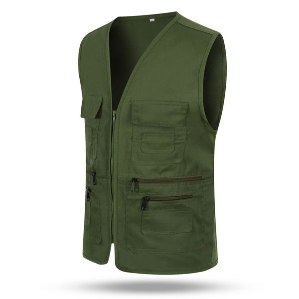 tactical vest men's jacket sleeveless cotton casual zipper waistcoat male outerwear slim fit male jacket multi-pockets vests, Black;white
tactical vest men's jacket sleeveless cotton casual zipper waistcoat male outerwear slim fit male jacket multi-pockets vests, Black;white