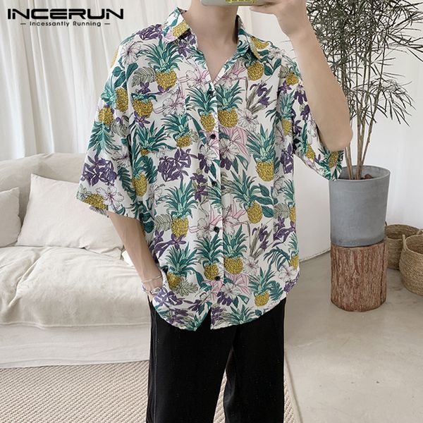 incerun fashion floral print shirt men loose half sleeve 2020 chic lapel streetwear casual hawaiian shirts mens vacation chemise, White;black
incerun fashion floral print shirt men loose half sleeve 2020 chic lapel streetwear casual hawaiian shirts mens vacation chemise, White;black