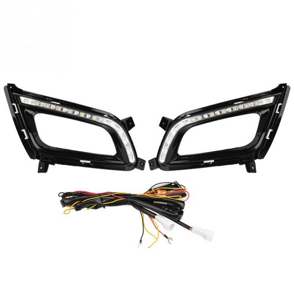 1 pair 12v 0.5w car daytime running light turn signal 2-color drl led fog lamp for kia optima k5 2014-2015 car accessories new
1 pair 12v 0.5w car daytime running light turn signal 2-color drl led fog lamp for kia optima k5 2014-2015 car accessories new