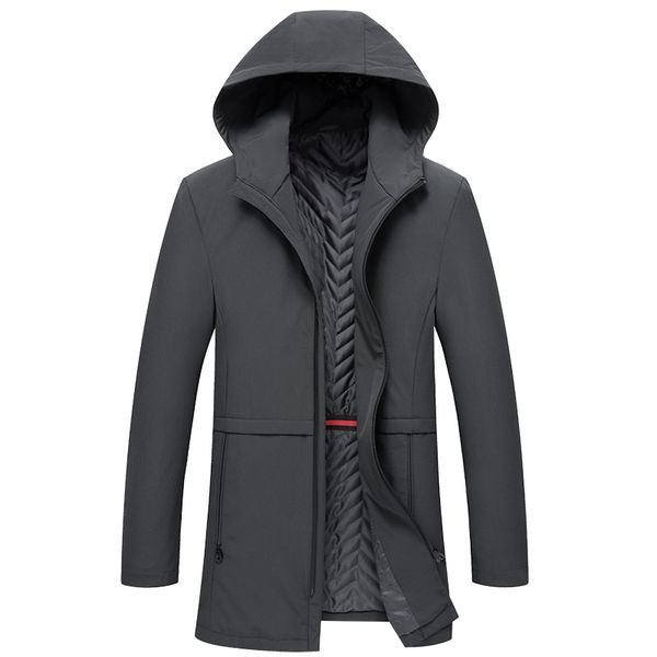 2019 autumn and winter men's wear men's casual jacket trench coat medium-length washing coat, Black
2019 autumn and winter men's wear men's casual jacket trench coat medium-length washing coat, Black