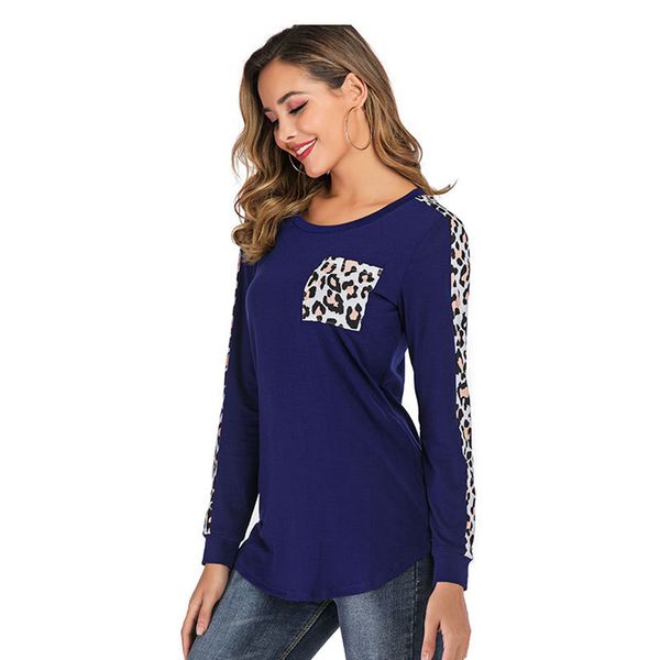 fashion-leopard patchwork t-shirt pocket autumn long sleeves pullover casual o-neck clothes o neck shirts tee ljja3147, Black
fashion-leopard patchwork t-shirt pocket autumn long sleeves pullover casual o-neck clothes o neck shirts tee ljja3147, Black