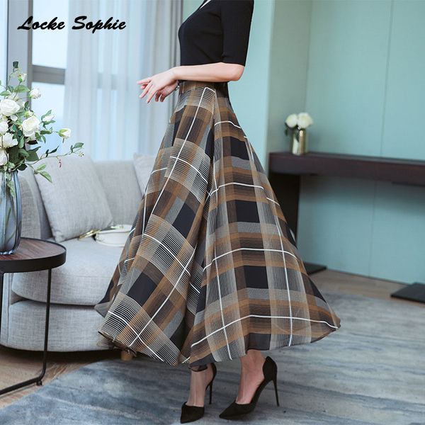 1pcs hight waist skirts women's pleated skirts 2019 summer chiffon prints splicing plaid full-skirted skirt ladies casual, Black
1pcs hight waist skirts women's pleated skirts 2019 summer chiffon prints splicing plaid full-skirted skirt ladies casual, Black