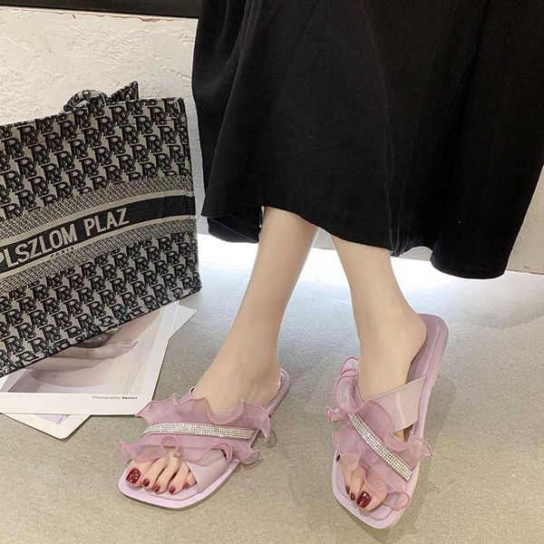 lace ruffles flat slippers women cross band square toe slippers summer indoor home candy colors open toe slides women 2020, Black
lace ruffles flat slippers women cross band square toe slippers summer indoor home candy colors open toe slides women 2020, Black