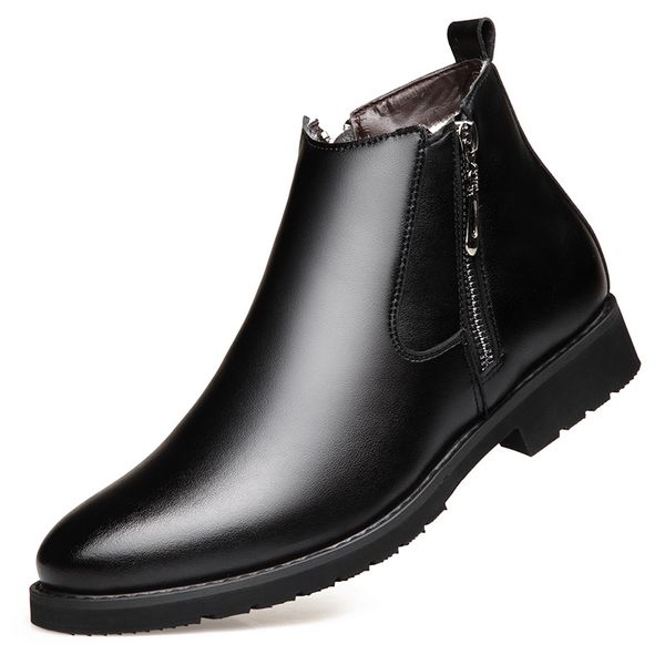 thick wool men snow boots men shoes winter warm waterproof boots men leather ankle boots double zipper business dress mens winter footwear, Black
thick wool men snow boots men shoes winter warm waterproof boots men leather ankle boots double zipper business dress mens winter footwear, Black