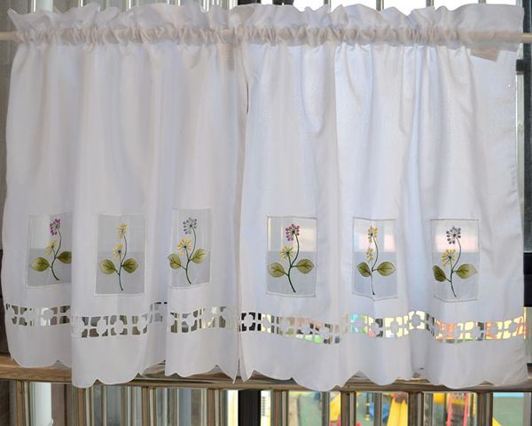 rustic exquisite embroidery small flower cutout gauze patchwork coffee curtain semi-shade kitchen curtain
rustic exquisite embroidery small flower cutout gauze patchwork coffee curtain semi-shade kitchen curtain
