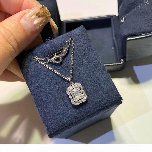 luxury classic designer s925 sterling silver double layer square zircon pendant charm necklace for women jewelry
luxury classic designer s925 sterling silver double layer square zircon pendant charm necklace for women jewelry