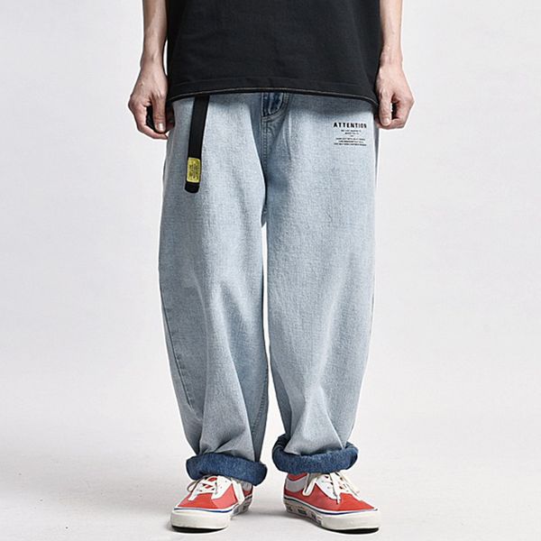 washed baggy jeans men's streetwear lazy casual wide-leg denim pants loose straight trousers men old school dad jeans, Blue
washed baggy jeans men's streetwear lazy casual wide-leg denim pants loose straight trousers men old school dad jeans, Blue