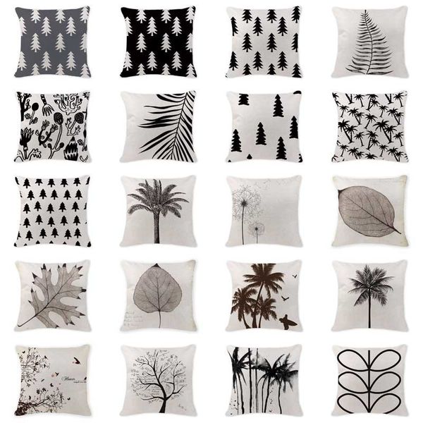 retro simple cushions case scandinavian pine tree pillow covers outdoor cotton linen home decorating black white lumbar cushion 
retro simple cushions case scandinavian pine tree pillow covers outdoor cotton linen home decorating black white lumbar cushion