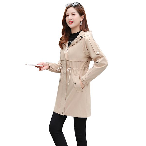 autumn harajuku windbreaker women's mid-length women's coats loose casual cardigan plus size hooded student wild trench coat, Tan;black
autumn harajuku windbreaker women's mid-length women's coats loose casual cardigan plus size hooded student wild trench coat, Tan;black