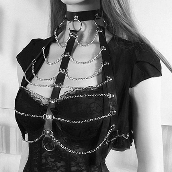 the new punk pengke hip-hop ktv wild trend collar belt one-piece performance jewelry necklace, Silver
the new punk pengke hip-hop ktv wild trend collar belt one-piece performance jewelry necklace, Silver